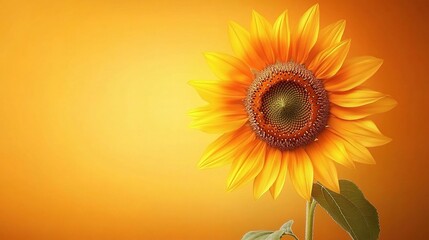 Fototapeta premium Close-Up Detailed View of Vibrant Blooming Sunflower Petals