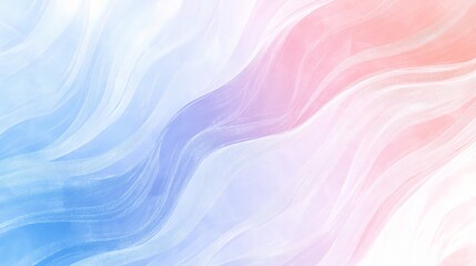 Obraz premium Flowing Pastel Gradient Background with Wavy Lines and Soft Hues