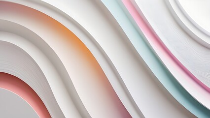 Beautiful wall texture, symphony of minimalist and simple color and abstract pattern, wave wavy modern, geometric overlap layer background