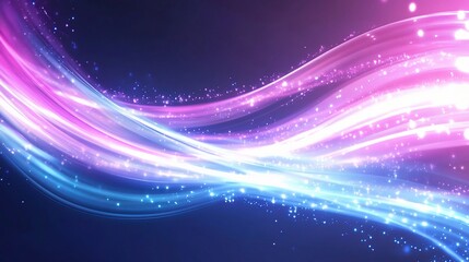 Fototapeta premium Abstract Light Waves with Dynamic Flowing Patterns in Background