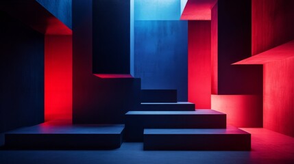 Fototapeta premium Modern Abstract Composition with Soft Lighting Effects