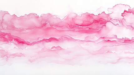 Fototapeta premium Delicate Pink and White Watercolor Abstract Background Design