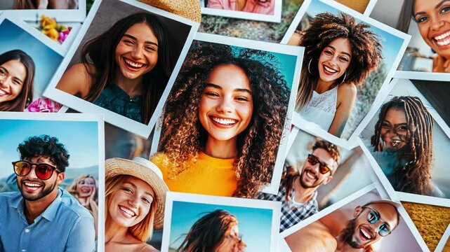 A vibrant collage of smiling faces capturing joy and togetherness.