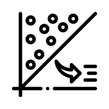 Scatter Plot line icon