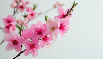 Beautiful Pink Flowers on a Soft Background for Serenity and Elegance