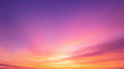 Naklejka premium Vibrant Abstract Watercolor Sunset Sky with Orange and Purple Blending