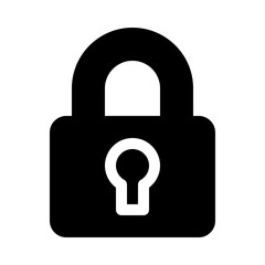 padlock glyph icon