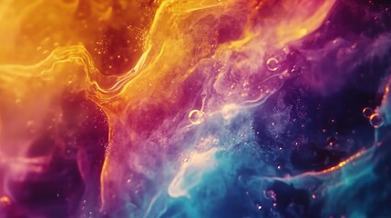 Vibrant Light Trails in Colorful Looping Abstract Background