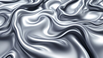 Obraz premium Abstract silver liquid metal background