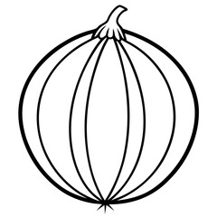 Gooseberry line art vector