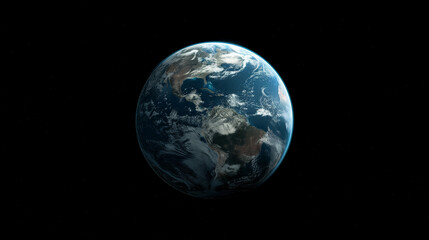 Fototapeta premium Earth from Space with Atmospheric Glow 
