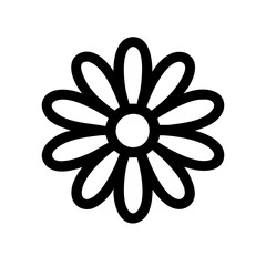 gerbera daisy flower icon design