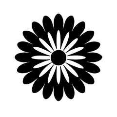 gerbera daisy flower icon design