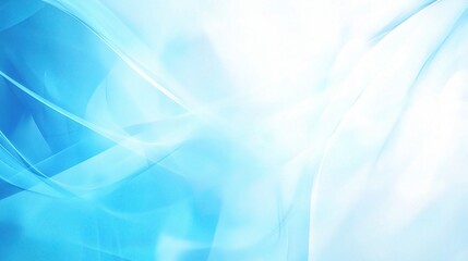 Obraz premium Beautiful Abstract Wave Technology Background in Soft Blue Tones