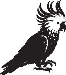 Cockatoo bird silhouette