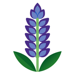lupine flower icon design