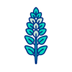 lupine flower icon design
