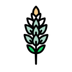 lupine flower icon design