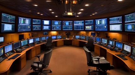 Command Room Command Center Monitoring Hall