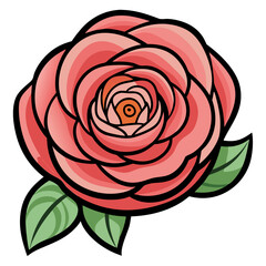 ranunculus flower icon design