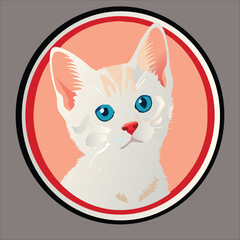 cute cat vector