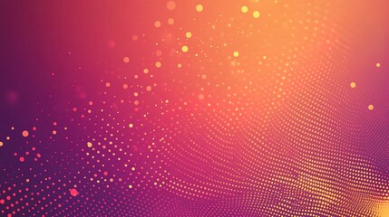 Abstract Background with Halftone Dots in Varying Sizes and Colors