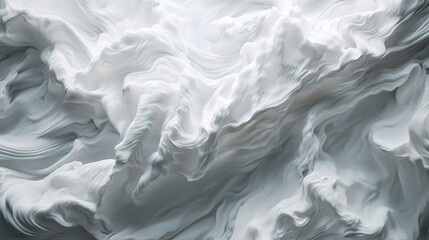 Obraz premium Abstract Soft White Waves with Vertical Stripes and Fluid Texture