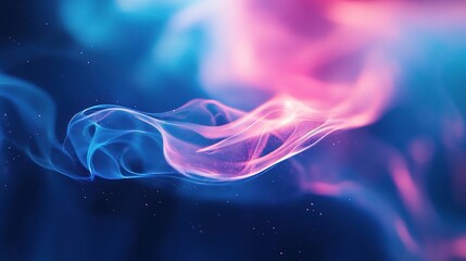 Soft Blue and Pink Abstract Gradient Background with Blurred Effect