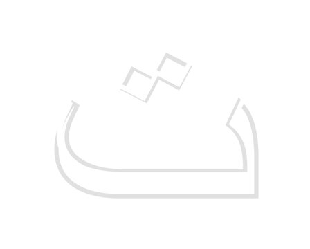 neon hijaiyah letter ta, arabic alphabet