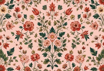 "Timeless Blooms: A Vintage Floral Tapestry"