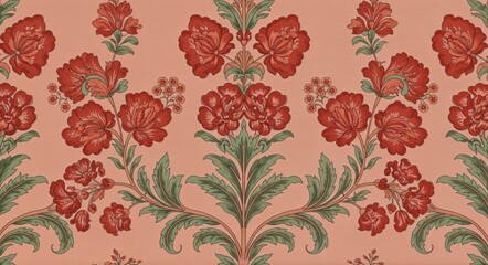 "Timeless Blooms: A Vintage Floral Tapestry"