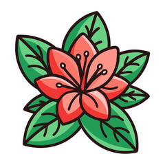 azalea flower icon design