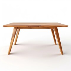 wooden table isolated