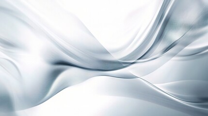 Abstract Grey and White Flowing Background with Particle Effect