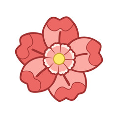 begonia flower icon design