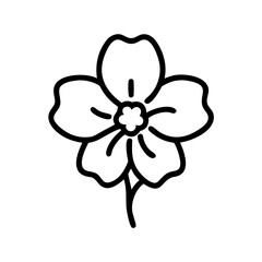begonia flower icon design
