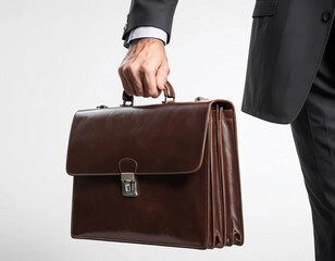 businessman holding briefcase