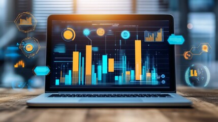 Modern FinTech Dashboard with Data Visualizations