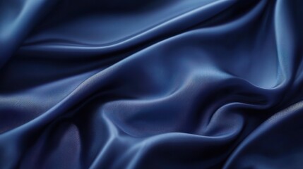 Obraz premium Luxurious Shiny Blue Cloth Texture with Abstract Design Background