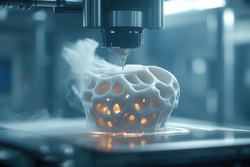 3D Printer in Action Creating a Complex Object