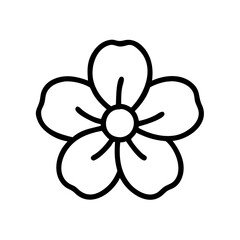 violet flower icon design