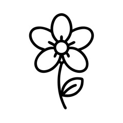violet flower icon design