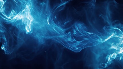 Obraz premium Dynamic Blue Light Streaks on Dark Background for Creative Projects