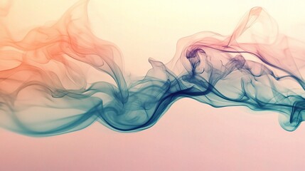 Fototapeta premium Soft Liquid Waves Creating Fluid Background in Gentle Colors