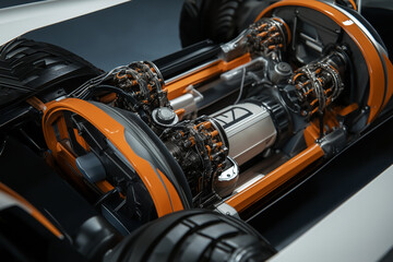 Fototapeta premium Hybridized Traction Module: Combining Power and Efficiency