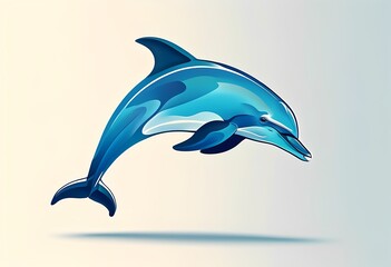 Fototapeta premium dolphin logo