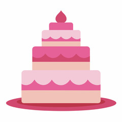 pink wedding cake beautiful pink two tiered weedy