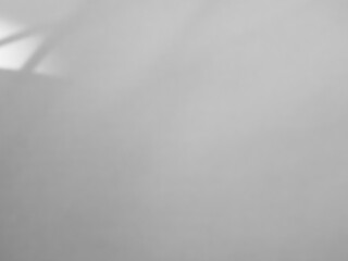 Shadow light summer background sunight overlay nature on room cement wall floor abstract blur muckup effect grey minimal platform for presentation product backdrop, wallpaper template display.