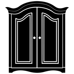 stylish wooden doors of wardrobe furniture