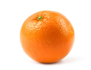 Fresh orange fruit isolate on white background. Clipping path.